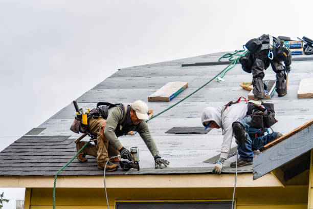 Professional Emergency Roof Repair technician working in Himrod, NY